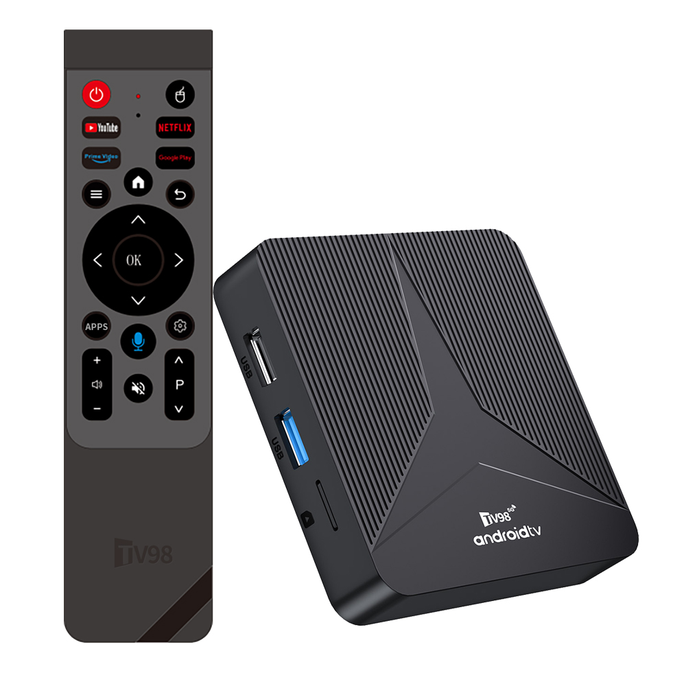 TV98 - 4K Smart TV Box with Dual Wifi and Quad Core CPU