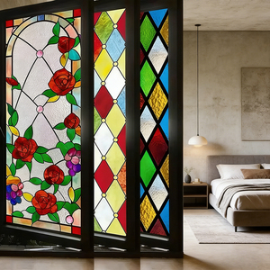 Verre décoratif à motifs personnalisés pour portes et fenêtres, décoration moderne pour la maison, verre artistique peint - Product Image 4