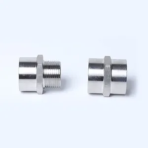 Stainless Steel Equal Male Thread Pipe Fitting High Pressure Hex Nipple BSP NPT Equal Hex Nipple