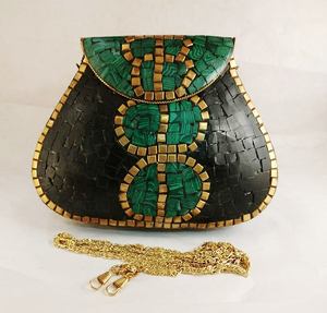 Best Indian Wholesale Supplier Trendy Designer Fashionable <b>Beaded</b> Clutch <b>Handbag</b> Available at Wholesale Price for Export - Product Image 2