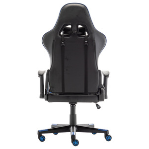 Silla de juego GCREATE 6070 azul y roja, silla de oficina con reposabrazos, altura ajustable, silla giratoria para deportes electrónicos - Product Image 2