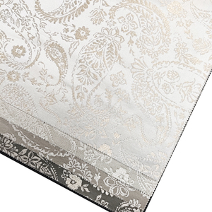 Tissu de rideau <span class=keywords><strong>en</strong></span> <span class=keywords><strong>organza</strong></span> brocart damassé, occultant, doux et luxueux, pour la décoration de chambres de palais, villas et fenêtres. - Product Image 6