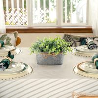Pot Tanaman Oval dari Logam Galvanis Warna Vintage dengan Pola Vertikal dan Tali, Gaya Farmhouse untuk Rumah dan Kebun