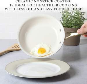 Juego <span class=keywords><strong>de</strong></span> <span class=keywords><strong>Ollas</strong></span> y Sartenes <span class=keywords><strong>de</strong></span> Aluminio <span class=keywords><strong>de</strong></span> 10 Piezas con Interior <span class=keywords><strong>de</strong></span> Cerámica Antiadherente, No Tóxica y Libre <span class=keywords><strong>de</strong></span> PFA - Product Image 3