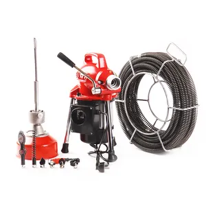 Electric Water Jetting Cleaning Machine 500w Metal Steel Sewage Drain Pipe Cleaner For Various Drains