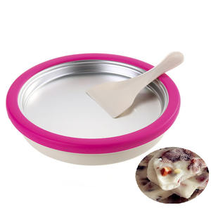 Machine à rouleaux de crème glacée - Machine manuelle domestique en <span class=keywords><strong>plastique</strong></span> PP pour petit yaourt glacé - Grande capacité, plateau à glace maison - Product Image 4