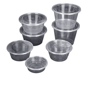 Bol jetable en plastique PP transparent avec couvercle 750 ml, récipient alimentaire rond à emporter, vaisselle moulée en pulpe pour usage domestique - Product Image 5