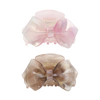 Grande pince à cheveux en acétate, pince requin dégradée ombrée pour femme, grande pince élégante pour chignon ou queue de cheval, accessoires capillaires tendance