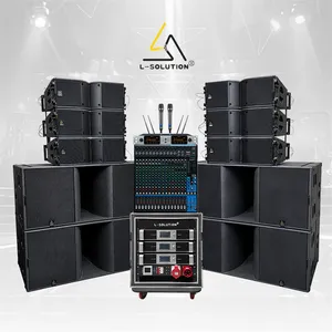 Professionele Actieve Dubbele 8 Inch Speaker Line Array 18 Inch Subwoofer Set Outdoor Stadion Luidspreker Geluidssysteem