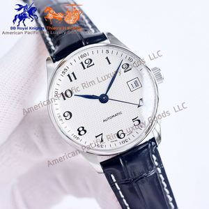 Reloj de Cuarzo de Lujo para Hombre de Alta Calidad con Caja de Acero Inoxidable 316L, Correa de Cuero Impermeable, Fondo Transparente, Longiness - Product Image 1