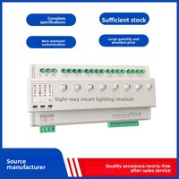 Módulo de Iluminación Inteligente de 16A, 4/8/12 Canales, con Sistema de Iluminación de Emergencia y Seguridad contra Incendios, Interruptor con Control Remoto de Luz