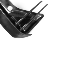 Ailerons avant en fibre de carbone sèche préimprégnée 3K sergé, finition noir poli, pour BMW IX3 G08I 2023 avec design CNC 3D