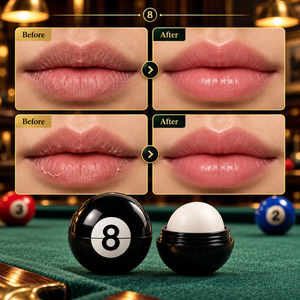 Bálsamo Labial Humectante con Diseño Único de Billar, Hidratación Diaria Suave y Delicada, Confortable, Portátil, Tamaño de Bolsillo, Bálsamo Labial con Diseño de Bola Ocho Negra - Product Image 2