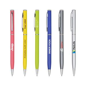 Metal <b>Ballpoint</b> <b>Pen</b> Custom Logo Printing Touch Screen Advertising Slim Twist Design Multi-color Black Ink Office/School Gift <b>Pen</b> - Product Image 4