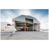 Bâtiment de stockage préfabriqué moderne en structure métallique, kits de hangar pour avions, atelier en structure métallique, entrepôt