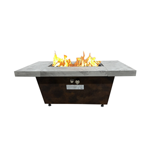 Brasero à gaz propane en métal durable pour intérieur/extérieur avec bol en acier, design carré assemblé pour table, 50000 BTU, écologique - Product Image 3