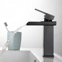 Robinet de lavabo HQ Robinet de lavabo de salle de bain à un niveau Mélangeur Robinets d'eau Robinet de lavabo