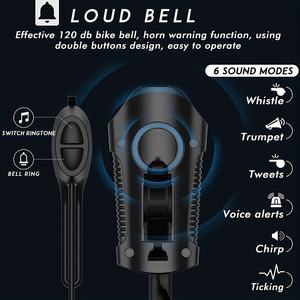 Lumière de vélo rechargeable étanche <span class=keywords><strong>BrightStar</strong></span>-Améliorez votre conduite avec compteur de vitesse et odomètre intégrés pour la lumière de photographie - Product Image 5