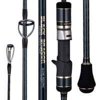 FJORD OEM 1.91m Carbone Lent Jigging Rod Fuji Anneaux Solide Noir K Support Sea Stream Leurre pour GT/Mérou/Thon Techniques de Pêche