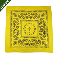 Bandana carré ou triangulaire en coton, entièrement personnalisé, imprimé, pour hommes et femmes, avec logo, fabrication sur mesure