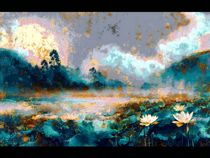 Cuadro <span class=keywords><strong>de</strong></span> pintura con estampado <span class=keywords><strong>de</strong></span> paisaje chino, pintura Digital <span class=keywords><strong>de</strong></span> cualquier tamaño, arte <span class=keywords><strong>de</strong></span> pared, <span class=keywords><strong>impresión</strong></span> en lienzo personalizada - Product Image 4