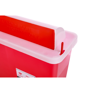 Contenedor Desechable para Residuos Médicos de 5 Cuartos de Galón, Rojo, para Objetos Punzocortantes, con Soporte de Pared, Aprobado por la FDA 510k - Product Image 3