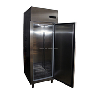 Congélateur vertical à porte simple, commercial, en acier inoxydable 304, refroidissement par air, avec une efficacité énergétique de 5 étoiles pour les restaurants