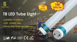 Yüksek parlaklık 200lm/w 7 yıl garanti 120cm 4ft 18w T8 Led tüp ışık floresan lambalar tüpler ışıkları sütlü PC kapağı değiştirin