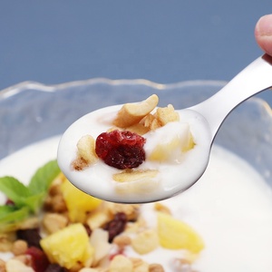 Cuchara de té de cabeza redonda con mango corto de acero inoxidable 304, cuchara de helado para niños, cuchara de postre, cuchara para pastel - Product Image 5