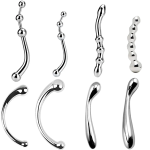 ปลั๊กเสียบก้นคู่ขนาดใหญ่ทำจากสแตนเลส ดิลโด้กระตุ้นจุดจี ลูกปัดโลหะสำหรับสอดทวารหนัก ปลั๊กกระตุ้นจุดพี ไม้กระตุ้นต่อมลูกหมาก ของเล่นทางเพศสำหรับช่องคลอด - Product Image 6