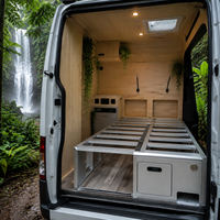 Kit de conversion de camping-car en aluminium avec lit et système d'aménagement intérieur modulaire