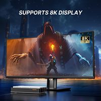 BOSGAME GVP7600 eGPU AMD Radeon RX 7600M Core avec Hub USB4 OCulink, DisplayPort, et Emplacement d'Extension SSD M.2 NVMe pour Accessoires Informatiques