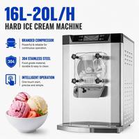 Machine à glace dure commerciale 20L/H, congélateur discontinu professionnel pour gelato, idéale pour les petites entreprises