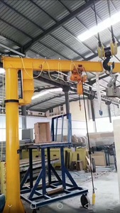 Grue à flèche pivotante d'extérieur pour quai, à câble métallique, 500 kg, 1 tonne, 5 tonnes, pour atelier et entrepôt - Product Image 5