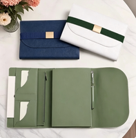Ensemble cadeau d'entreprise personnalisé avec logo imprimé en sérigraphie, carnet de notes en cuir PU de qualité supérieure, stylo, matériaux multifonctions, Wisteria