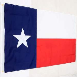 Bandera de Texas DB de 3x5 pies, de nailon, con estrellas bordadas, resistente, para colgar en exteriores. - Product Image 1