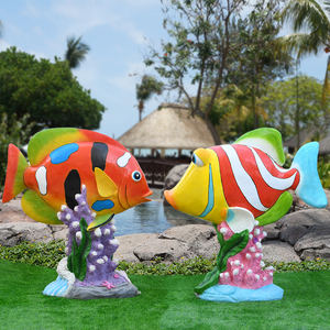 Outdoor 3d Hars Glasvezel Mariene Leven Figuur Tropische Vis Sculptuur Voor Aquatische Thema Park En Aquaria Decor - Product Image 5