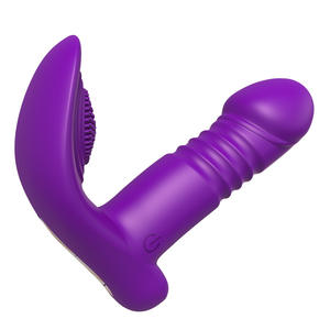 Grensoverschrijdende Nieuwe Draagbare Telescopische Vrouwelijke G-Spot Toverstaf Seksspeelspeeltje Vibrator Voor Volwassenen Met Dildo Met Schroefdraad - Product Image 4