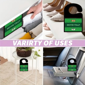 Trampa para Polillas y Moscas Portátil, Ecológica, No Tóxica, Desechable, para Interiores y Exteriores, <span class=keywords><strong>de</strong></span> Plástico Cuadrado con Bolsa para Colgar - Product Image 4