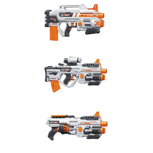 MILI 2-in-1 lembut peluru pistol menembak mainan plastik untuk dewasa dan anak-anak Manual listrik 2-in-1 lembut busa peluru - Product Image 2