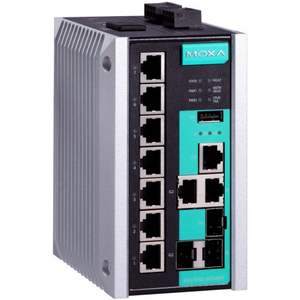 Commutateur Ethernet industriel géré Gigabit Moxa EDS-510E-3GTXSFP-T à 8 ports - Product Image 1