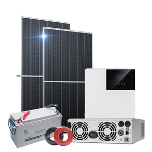 Système hybride solaire tout-en-un avec batterie de stockage d'énergie domestique de 10 kWh, 200 A, 48 V - Product Image 1