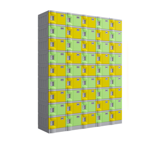 Casier de rangement en plastique ABS pour personnel scolaire et sportif, armoire de vestiaire pour hammam et penderie, construction métallique - Product Image 1