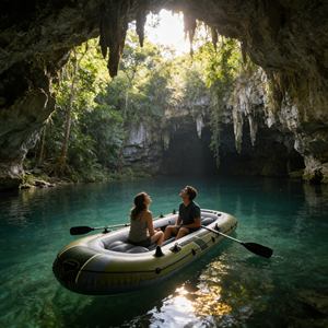 <span class=keywords><strong>Kayak</strong></span> Inflable Portátil de 2 Personas a <span class=keywords><strong>Precio</strong></span> de Fábrica, <span class=keywords><strong>Kayak</strong></span> Doble <span class=keywords><strong>Plegable</strong></span> con Bomba y Remos para Principiantes - Product Image 2