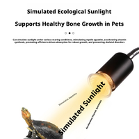 Lampe chauffante UVB à spectre complet pour reptiles, lumière de bain de soleil pour tortues, terrarium, supplément de calcium, lumière solaire