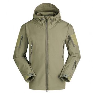 Ropa de Otoño para Hombre, Chaqueta de Forro Polar con Camuflaje, Ropa Táctica, Cortavientos de Camuflaje para Hombre - Product Image 2