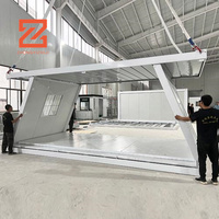 Conteneur de bureau mobile industriel pliable en Z de 20 pieds, en gros de Chine, avec structure en acier galvanisé