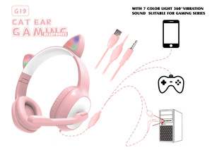 หูฟังไร้สายบลูทูธหูฟัง3.5มม. สายเล่นเกมชุดหูฟังลดเสียงรบกวนพร้อมไมค์สำหรับ <span class=keywords><strong>PS5</strong></span> PC โทรศัพท์ - Product Image 5