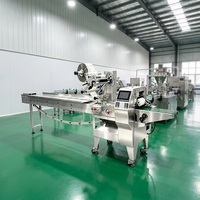 Machine d'emballage industrielle et commerciale entièrement automatique SZ-180 pour sachets de type oreiller, équipement d'emballage pour usine alimentaire, machine d'emballage de beignets