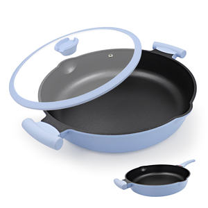 Poêle à frire multifonctionnelle personnalisable en aluminium moulé, grande taille <span class=keywords><strong>32</strong></span> <span class=keywords><strong>cm</strong></span>, revêtement antiadhésif - Product Image 1